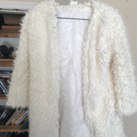 1 left!!Off White fur cardigan - Picture 6 of 6